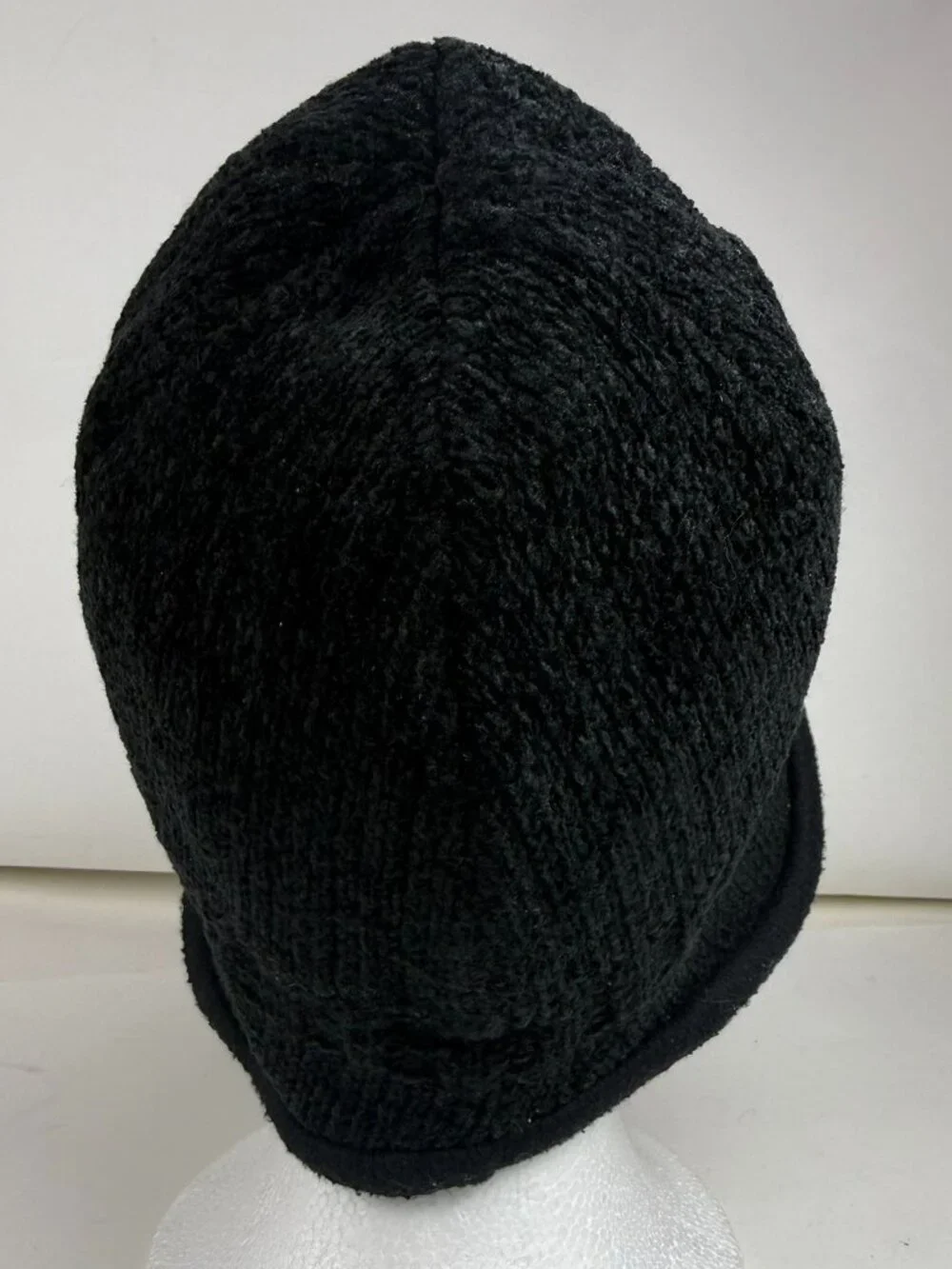 Hat Attack Black Fleece Winter Beanie Bucket Hat Ear Flap Cap Est. 1981